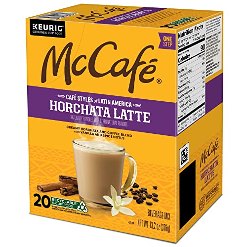 MCCAFE CAFE STYLES OF LATIN AMERICA HORCHATA LATTE, KEURIG SINGLE SERVE K-CUP COFFEE PODS, 20 COUNT (PACK OF 1)
