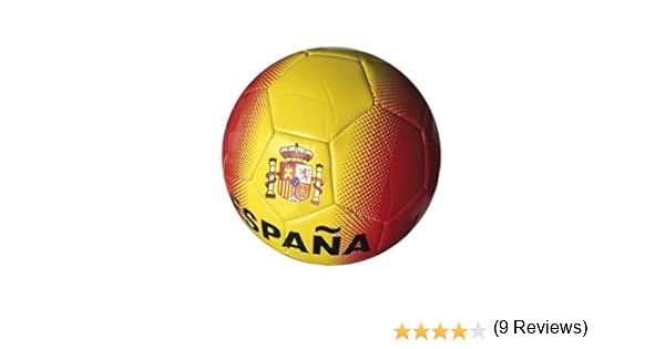 Junatoys spaña Balón fútbol, Hombre, Rojo/Amarillo, Talla Única ...