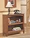 Ashley Furniture Signature Design - Cross Island Small Office Bookcase - 1 Adjustable Shelf - Casual - Medium Brown Finish