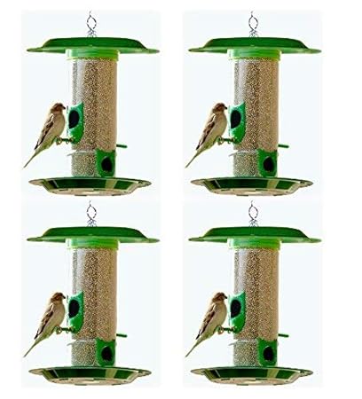 Amijivdaya Bird Feeder With Hut Medium Green 4 Pieces Amazon