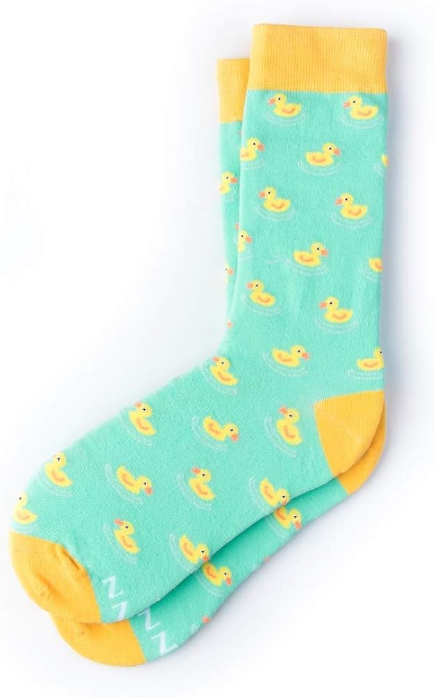 "Feelin' Ducky" Rubber Ducky Ducks Hipster Novelty Crew Carded Cotton Women's Socks
