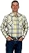 Men's Traditional Western Plaid Long Sleeve Pearl Snap Shirt