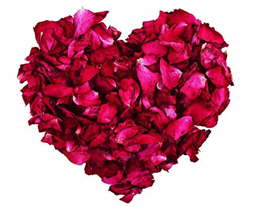 1 Lb Dried natural real red rose flower petals for Wedding party decoration,Wedding Table Confetti Pot, Petal bath, Gift box fill, body wash, foot wash,Homemade Tea Blends, Potpourri, Bath Salts