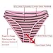 Nightaste Women Cotton French Cut Briefs Pack of 5 Assorted Ladies Bikini Underwear Panties with Color Stripes (Large, Assorted)