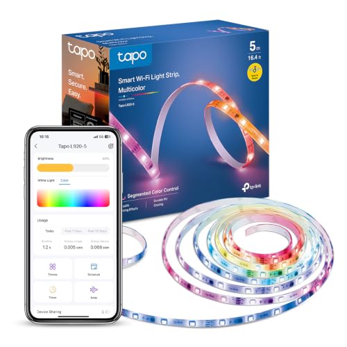 Ruban LED Connecté WiFi 5m, LED chambre RGBIC Multicolore L920-5