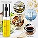 Olive Oil Sprayer, Binseni Vinegar Sprayer Liquid Dispenser Kitchen Accessories for BBQ, Salad, Cooking Set (Glass)