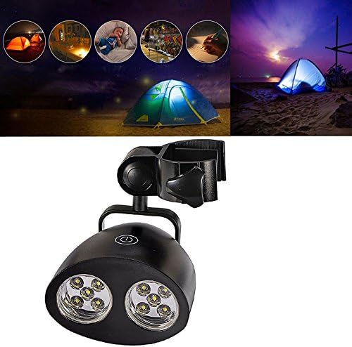 Geekercity BBQ Grill Light, 10 LED Super Bright Outdoor Barbecue Lamp with Handle Bar Mount, 360° Rotation Battery Powered 3 Brightness Levels, Lighting for Summer Party Night Camping Grilling