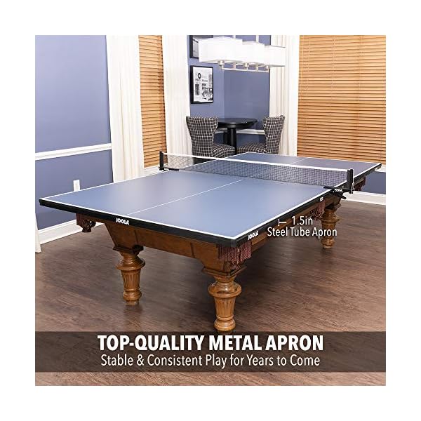 JOOLA Conversion Table Tennis Top with Metal Apron, Foam Backing and