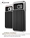 Galaxy S7 Edge Wallet Case, Vena, vCommute, Flip Leather Back, Drop Protection Card Slot Holder, Smart Cover KickStand, Heavy Duty Cover for Samsung Galaxy S7 Edge - Space Gray / Black