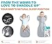 Love To Dream Swaddle UP Lite, Ice Green, Small, 7-13 lbs., Dramatically better sleep, Allow baby to sleep in their preferred arms up position for self-soothing, snug fit calms startle reflex