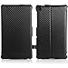Case Compatible with Google Nexus 7 2013 FHD 2nd Gen, Slim-Fit Multi-Angle Stand Cover Case with Auto Wake/Sleep Fit Google Nexus 2 7.0 Inch 2013 Generation Android 4.3 Tablet, Carbon Fiber Black