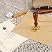 Wax Seal Stamp, Yoption Vintage Crystal Brass Head Wooden Handle Sealing Stamp for Wedding Invitations