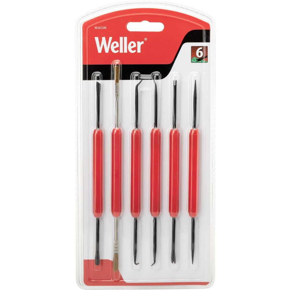 Weller WLACCSAK-02 Solder Aid Kit with 6 Double Sided Tools for Multi Functional Capabilities