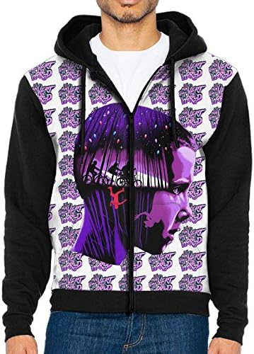 MJIUH Universe Planet Full Zip Men's Hooded Sweatshirt Stranger Things Upside Down