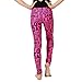 Alexandra Collection Youth Athletic Love Dance Leggings Black/Red Medium