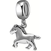 Horse Charm 925 Sterling Silver Pet Pendant Animal Bead for Pandora Charms Bracelet Gift for Anniversary Birthday Christmas Day