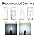 Rayhoo E12 Base LED Candelabra Light Bulbs Dimmable, 10 Watts Incandescent 80-100W Bulb Equivalent, Cool White 6000K, 3 Pack