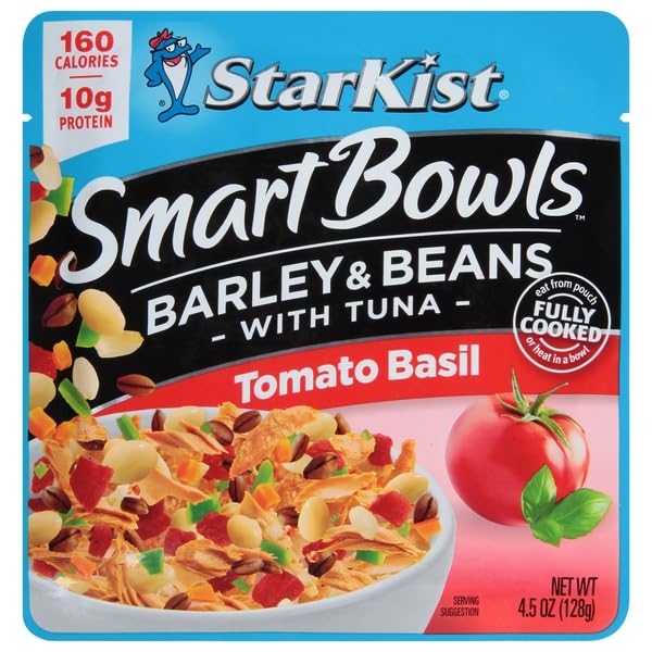 STARKIST, BARLEY & BEANS WITH TUNA TOMATO BASIL, 4.5 OUNCE