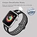 Haveda Sport Bands Compatible for Apple 4 Watch 42mm/44mm, Washable Replacement Bands for Apple Watch 3, iWatch Series 4/3/2/1, Women Men Kids 42mm/44mm M/L Black/Grey