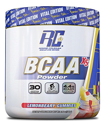 Ronnie Coleman Signature Series BCAA XS 2:1:1 Powder, Lemonbeary Gummies, 8.5 Ounce