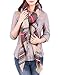 Warm Women Blanket Scarf Oversized Tassel Tartan Wrap Shawl Plaid Cozy Checked Pashmina