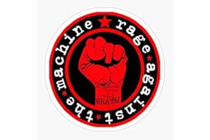 GEGOUP Punk Rage Men Machine America Retro The Women RATM Against - Sticker Graphic - Waterbottles, Hydroflask, Laptops, Phones, Cars, Lockers, Binders Decal Sticker