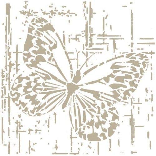 TODO-STENCIL Stencil Mini Deco Figure 131 Butterfly Exterior Measurements: 12 x 12 Internal Measurements Design 10 x 10 cm