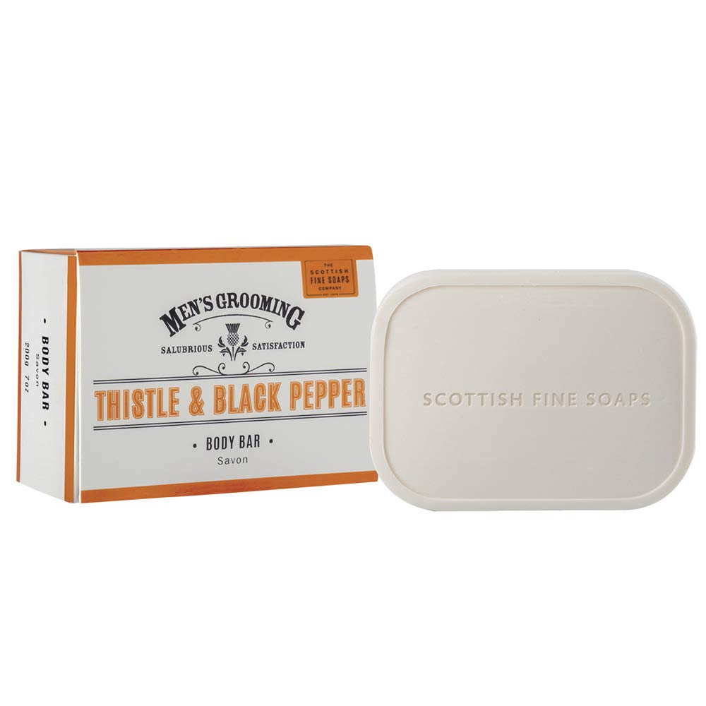 Scottish Fine Soaps Thistle & Black Pepper Body Bar 200g