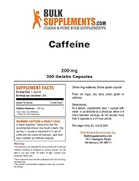 Bulksupplements Cápsulas con Cafeína Pura (0.007 oz), 1