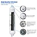 Inline Water Filter, Membrane Solutions Water Filter replacement Cartridge with 10 inch Quick-Connect Inline Filter for refrigerator, Ice Maker, Undersink Reverse Osmosis Water System, 1-Pack