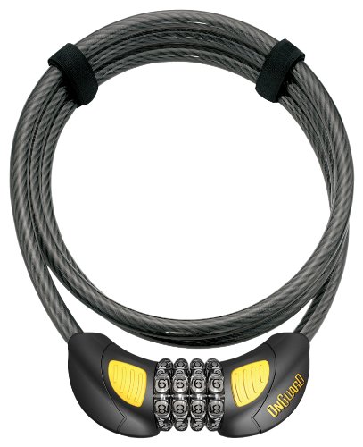 ONGUARD Terrier Combo 7 Combination Small Cable Lock (Black, 120 cm x 6 mm)