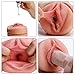 Male Cup Masturbator, Riodong 3D Realistic Vagina Masturbator Stroker Pocket Pussy Sex Toys for Male Masturbation (White)