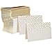 50 Gold Foil Dots Place Cards for Weddings Party Event Dinner Buffet Table Setting Name Placecards 2.5” x 3.75” Gold Foil Dotted Tent Cards