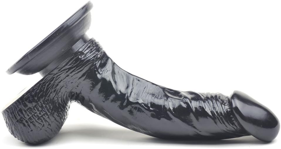 BeHorny Realistic Penis Dildo with Suction Cup Base, Black - Image 4