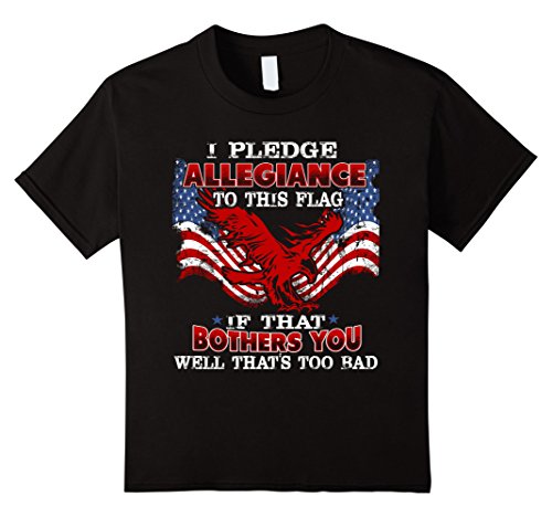 Kids I pledge ALLEGIANCE TO THIS FLAG Tshirt 4 Black