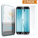 Galaxy S7 Edge Screen Protector, Enther 2 Pack [Full Coverage] Shatterproof Premium High Definition Shockproof Clear Screen Protector 0.1mm Thickness- Retail Packaging- w/ Warranty
