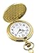 Mudder Classic Smooth Vintage Steel Mens Pocket Watch Xmas Gift (Gold)