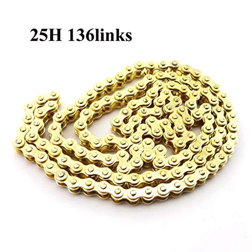 TC-Motor 6 Tooth Clutch Drum Gear Box 68 Tooth Rear Chain Sprocket 25H Chain (136 Links) For 2 Stroke 47cc 49cc Minimoto Pocket Bike 4 Wheeler Quad ATV