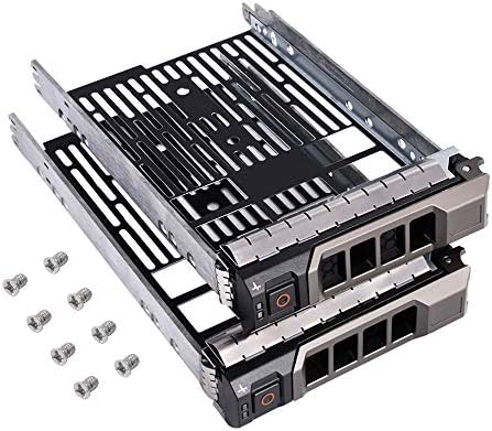 3.5" F238F SAS SATA SATAu Hard Drive Caddy Tray 2-Pack, Compatible with DELL PowerEdge R710 R610 R515 R510 R415 R410 R320 R310 T710 T610 Part Number: 0F238F F238F X968D 0X968D G302D 0G302D