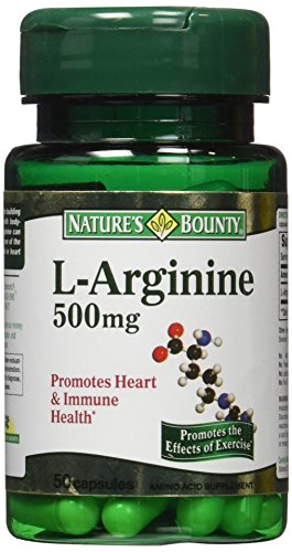 Nature's Bounty L-Arginine 500mg, 50 Capsules (Pack of 4)