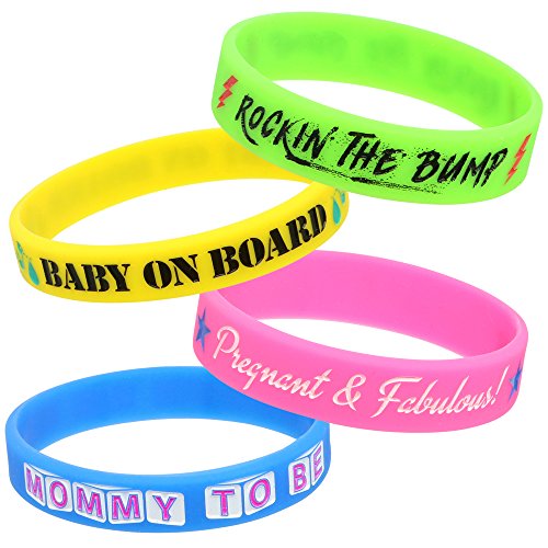 Baby Shower Gifts for Pregnant Women | Quality Silicone Bracelet Gifts for Mom to Be—Colorful Silicone Wristbands Make Great Gifts for Pregnant Wife