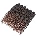 3 Packs/Lot Faux Locs Crochet Hair Braids 24 Roots/Pack Goddess Faux Locs with Curly Ends Deep Wave Crochet Twist Synthetic Braiding Hair Extension (3 Packs,1B/30)