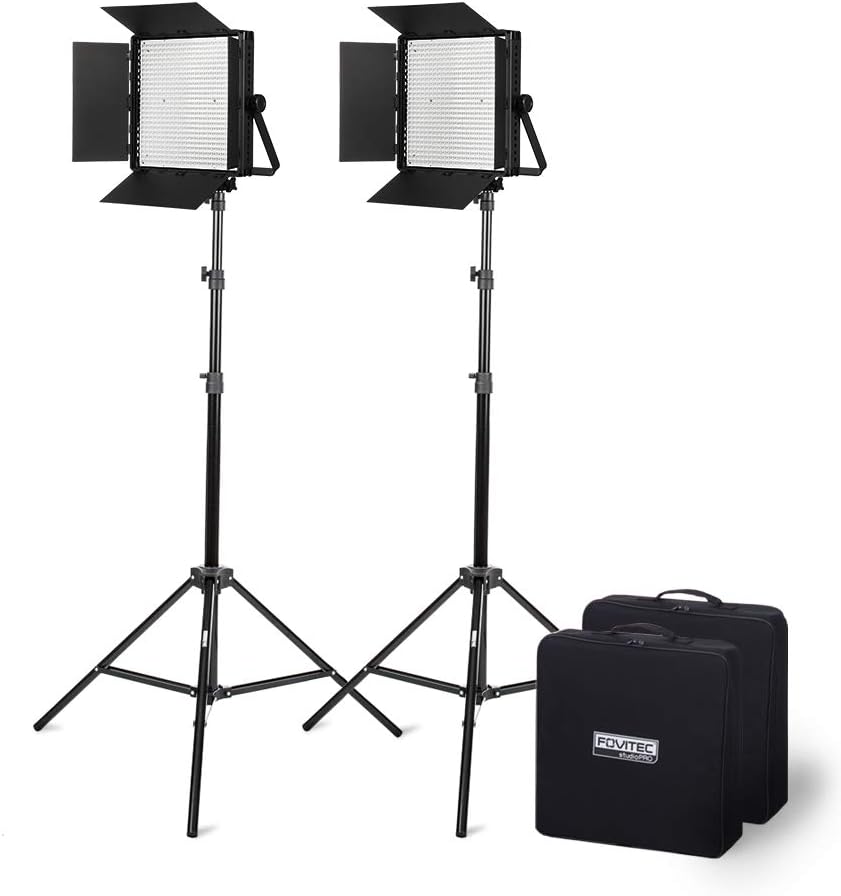 Fovitec Studio LED Lighting Kit for Continuous Photo & Video Lighting