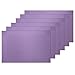 Guwheat Placemats Dining Room Table Mats Woven Vinyl Washable Durable Heat-Resistant Non-Skip Kitchen PVC Placemats (6, Purple)