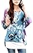 iNewbetter Womens Floral Batwing Sleeve Beach Loose Blouse Tunic Tops 03