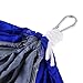Camping Hammock Set for 2 Persons Blue/Grey - Indoor and Outdoor Hanging Kits - Ultra Durable Nylon By BackyardCamping - Portable Bed for Garden, Camp, Backpacking, Outdoor Adventures - Single/Double
