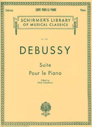 SUITE POUR LE PIANO          MISPRINT ON BK READS LB1962 (Schirmer's Library of Musical Classics)