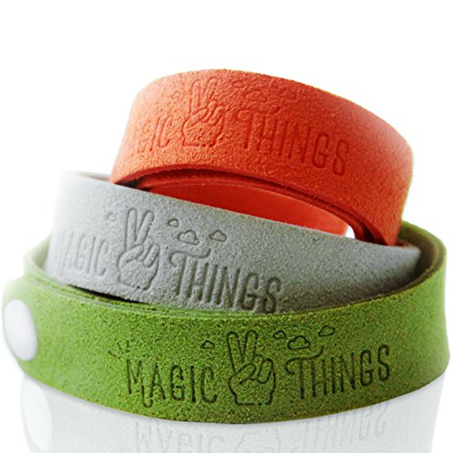 Magic things mosquito repellent bracelet, 6 pack with 3…