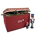 Multi-Use Christmas Storage Box with classic snowflake lid- Holds holiday greenery, ornaments, villages, nutcrackers and more-Durable cardboard core for stability