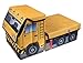Clever Creations Kids Collapsible Storage Organizer and Ottoman, Perfect Vehicle Themed Toy Chest for Storing Books, Shoes, Games and More, Construction Crane